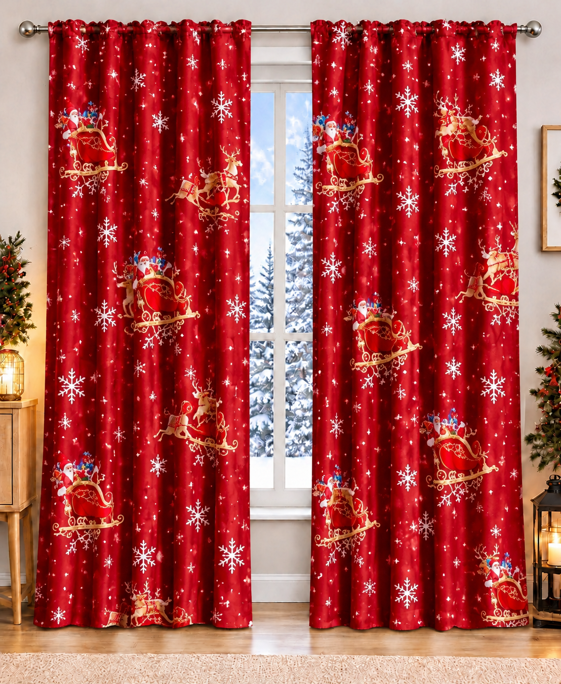 cortina navideñas