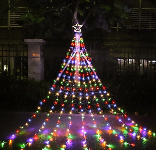 Cortina Luces Led 3 metros con estrella