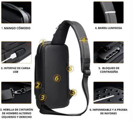 Bolso Bandolero Antirrobo