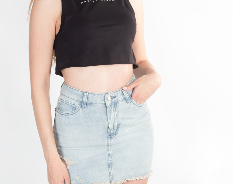 Falda en Jean Gazelle