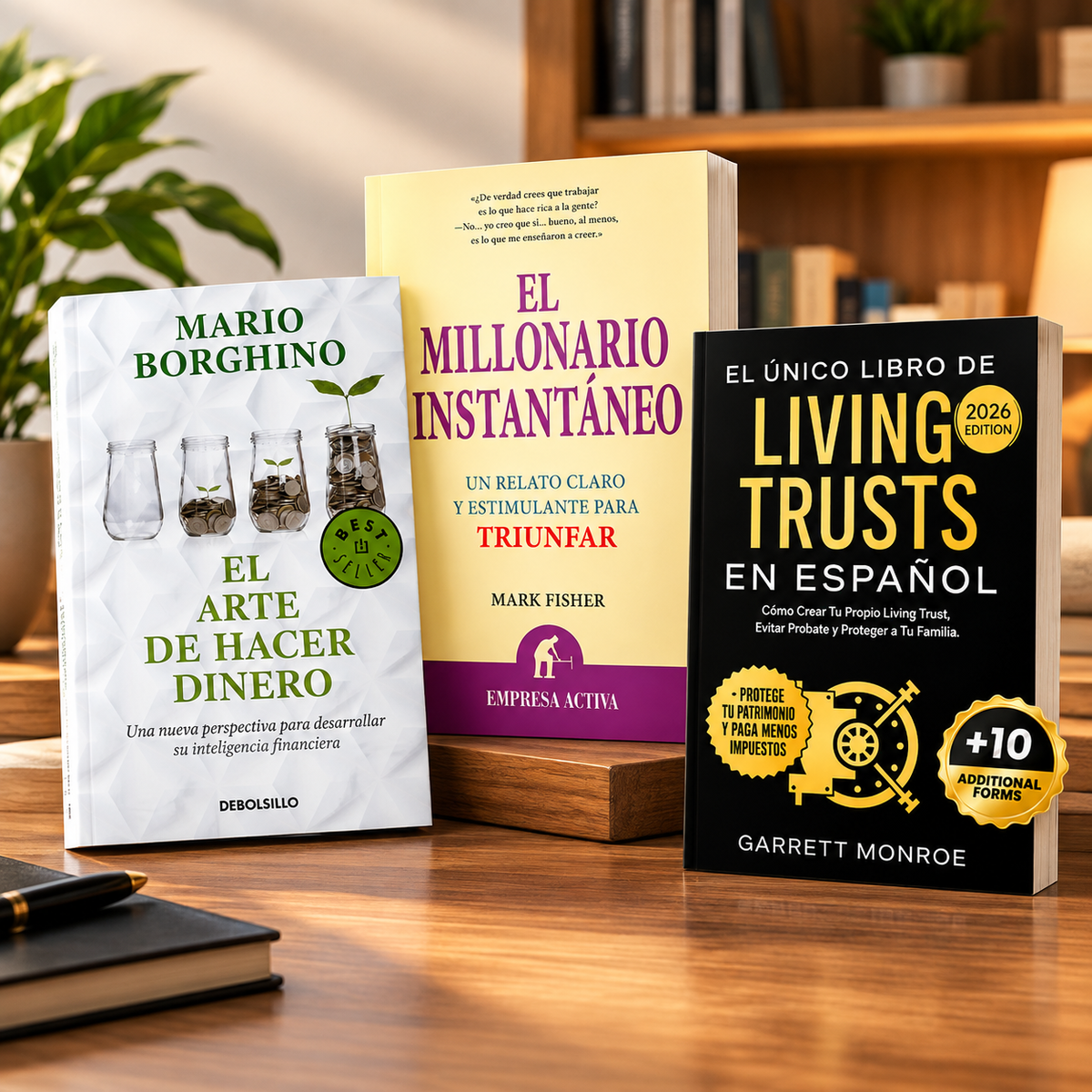 Combo El millonario+ El arte de hacer dinero+ living trust (Libros Físicos)