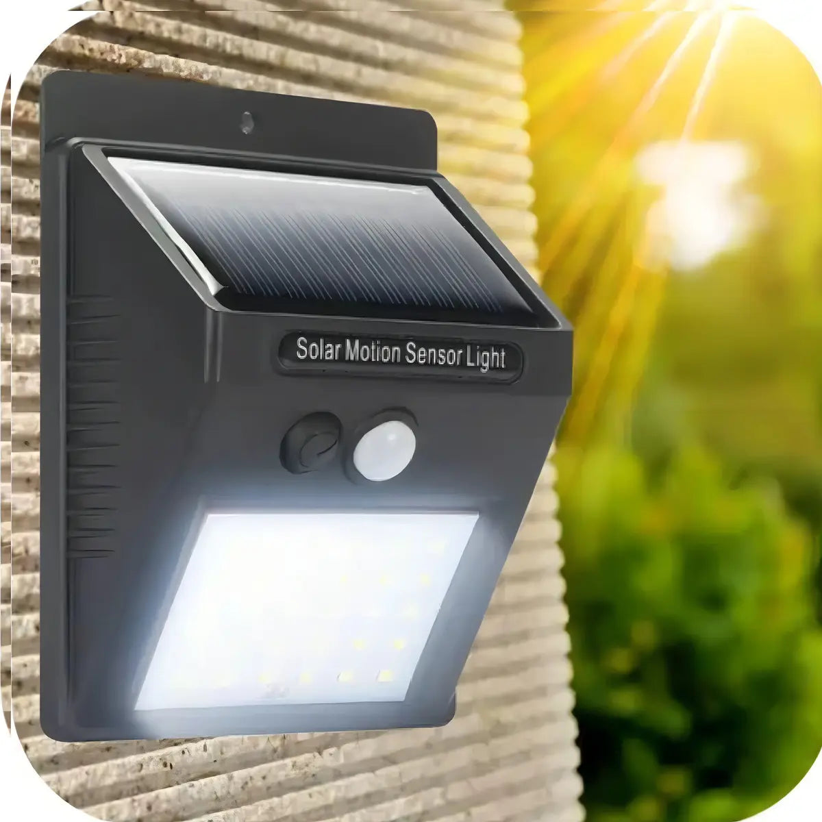 Lámpara 30 LED Panel Solar Exterior 2x1