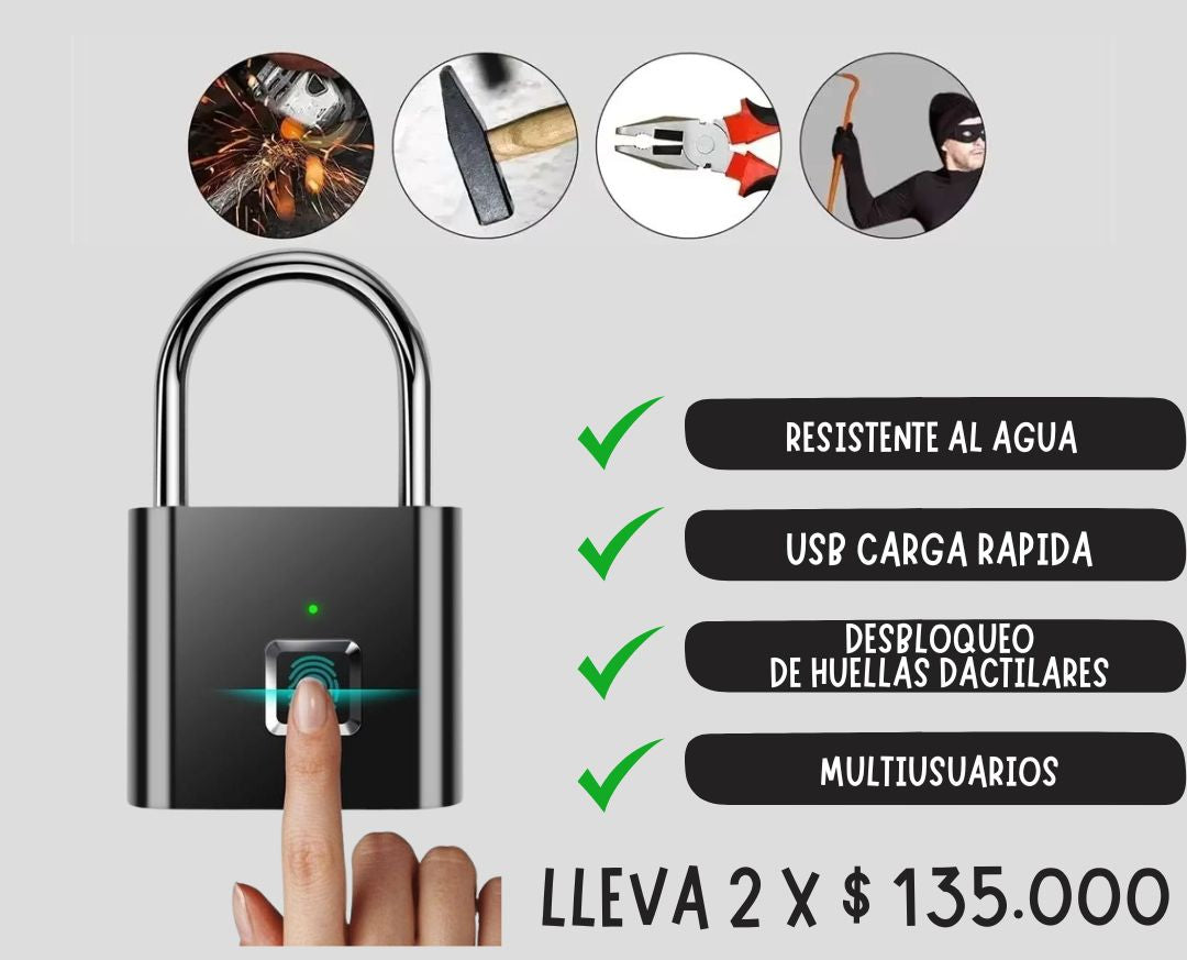 Candado Inteligente Con Huella