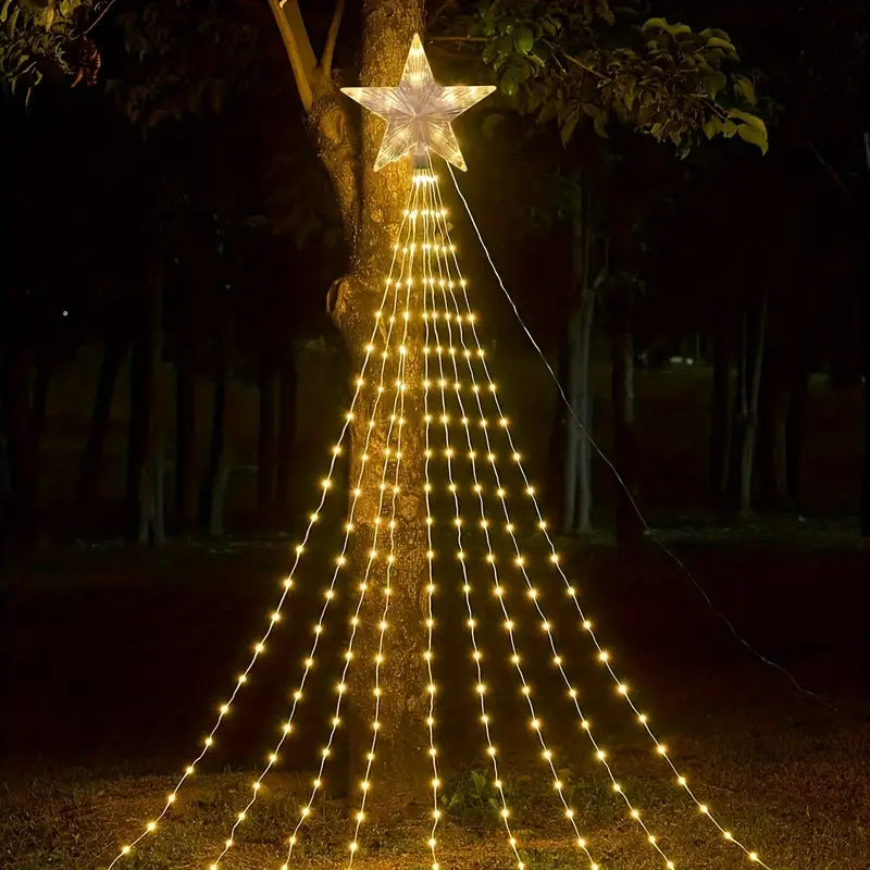 Cortina Luces Led 3 metros con estrella