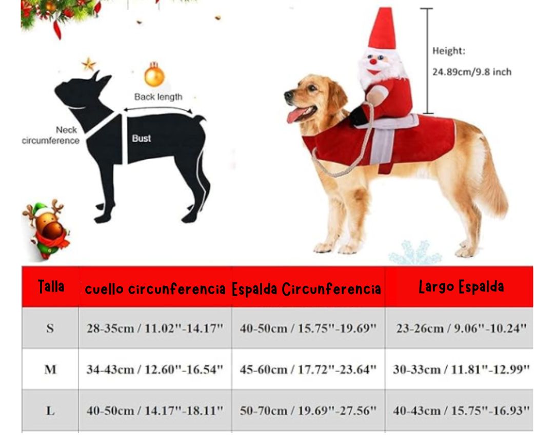 Traje Navideño Peludito
