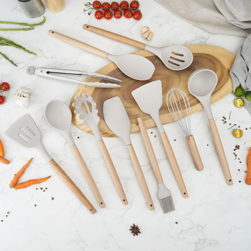 Set de Utensilios de Cocina en Silicona