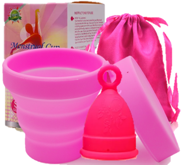 Copa Menstrual De Aro+ Vaso Esterilizador+ Bolsa