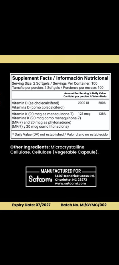 Vitamina D3+K2