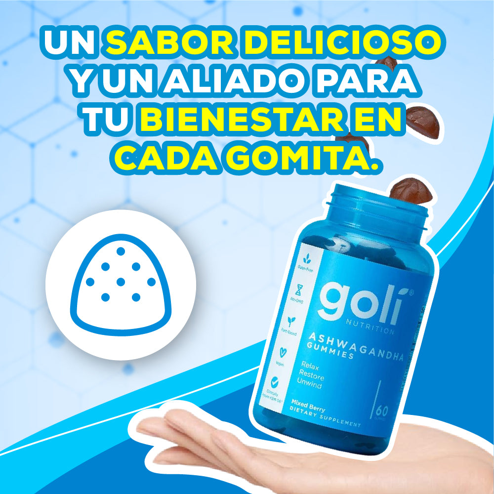 Goli Gomas de Ashwagandha Paga 2 lleva 3