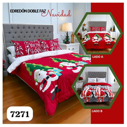 Edredón Doble faz Navideño