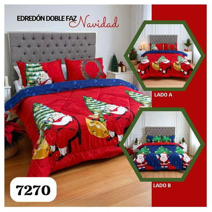 Edredón Doble faz Navideño