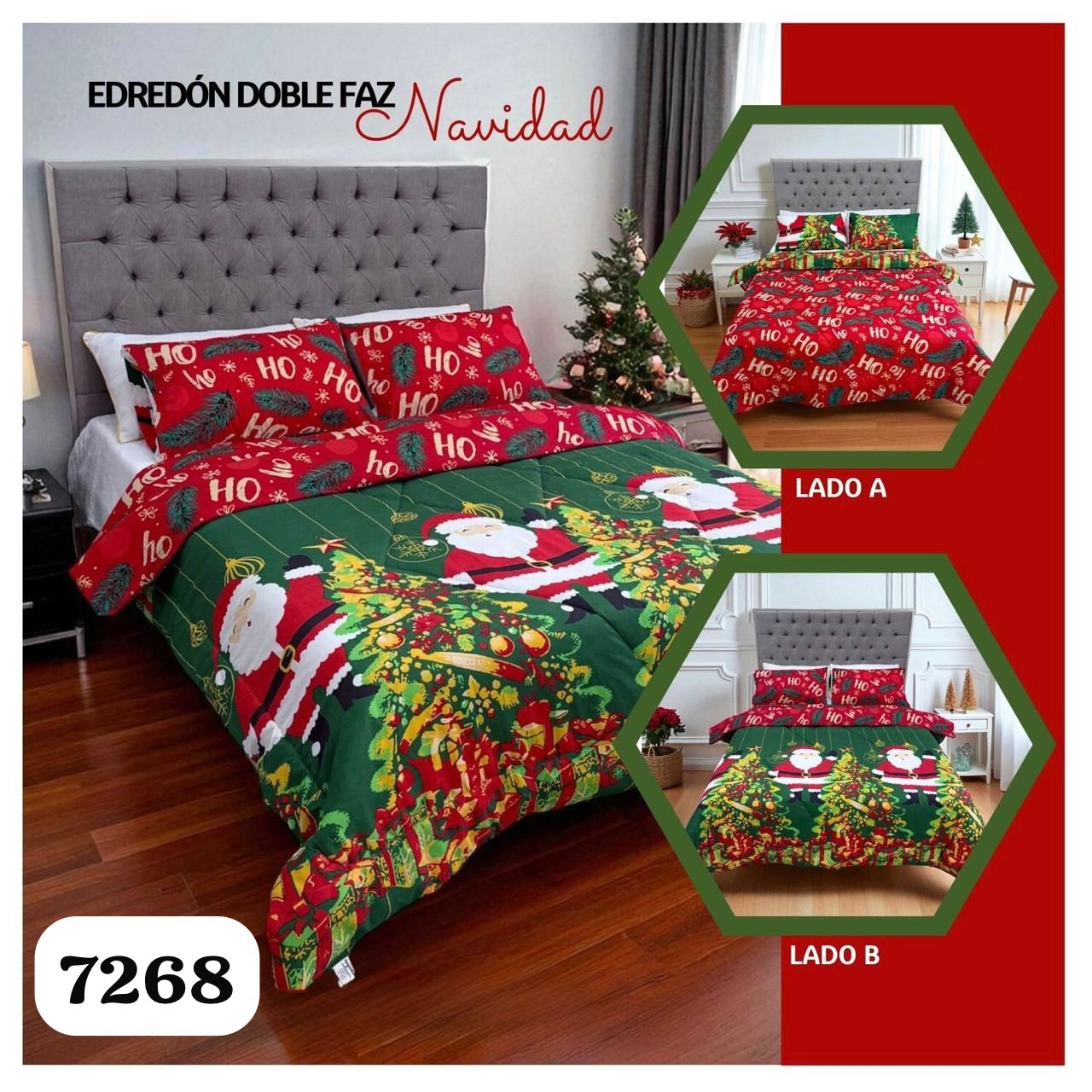 Edredón Doble faz Navideño