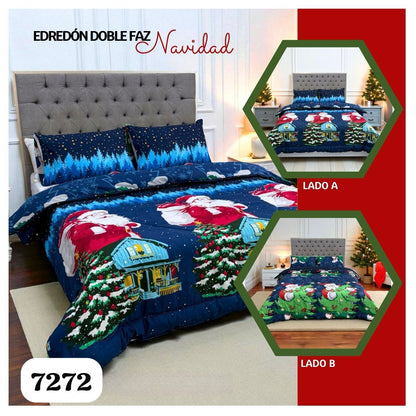 Edredón Doble faz Navideño
