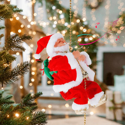 Papá Noel escalador sube y baja