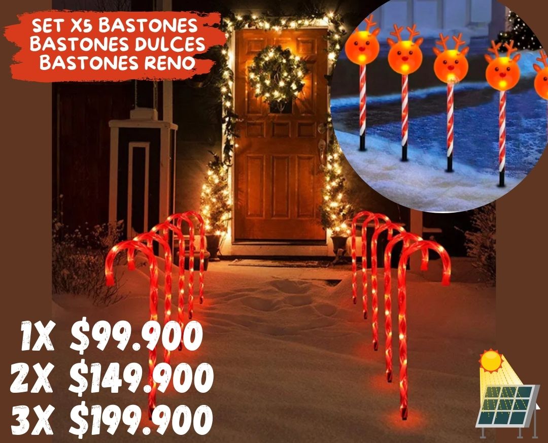 Festive Light Poles (Bastones con Panel )