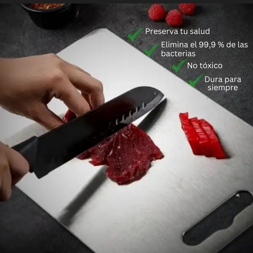 Tabla para Picar Acero inoxidable 2X1