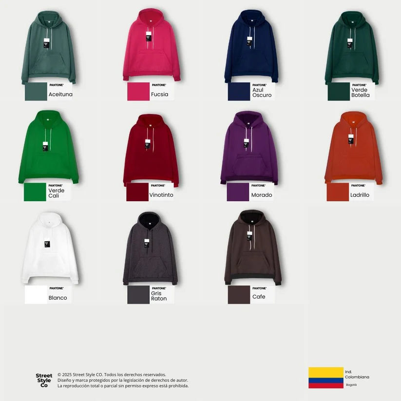 Hoodie Unisex Pack x3 (Al final del pedido anotar los colores Y tallas)