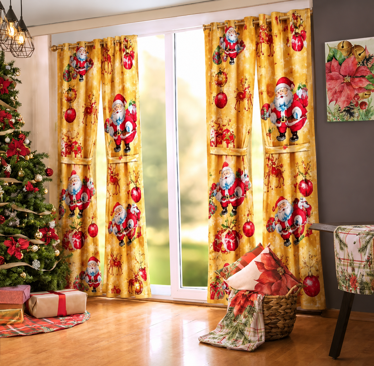 cortina navideñas