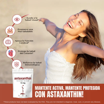 Astaxanthin – Antioxidante Natural: Piel Radiante y Vista Saludable