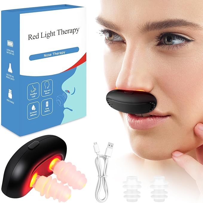 Dispositivo Nasal para las Alergias Luz Roja