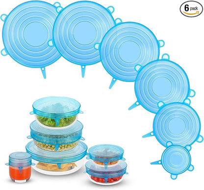 Tapas Silicona Elásticas Para Cocina (Set X12)
