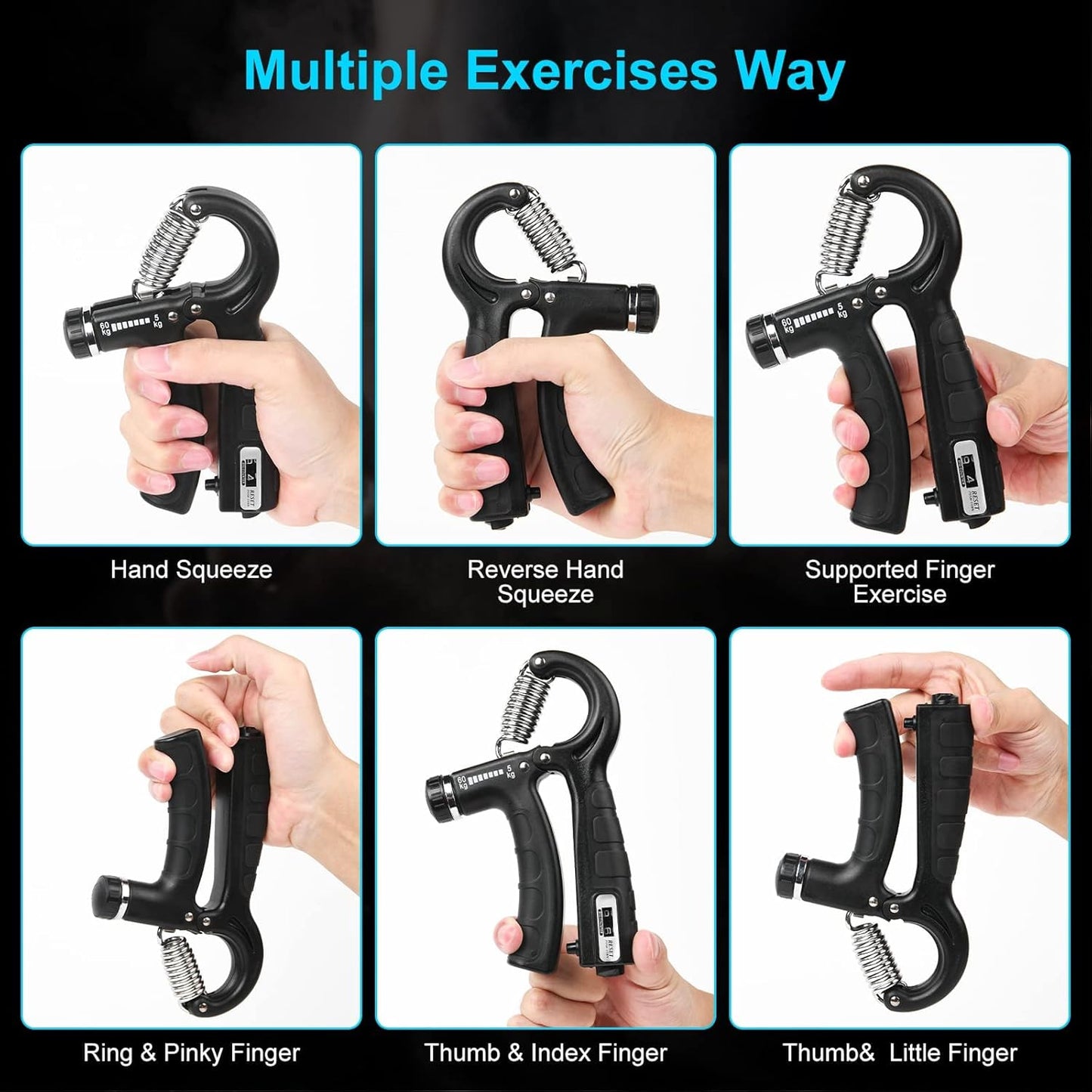 Hand Grip Force (Ejercitador de manos 5 en 1 )