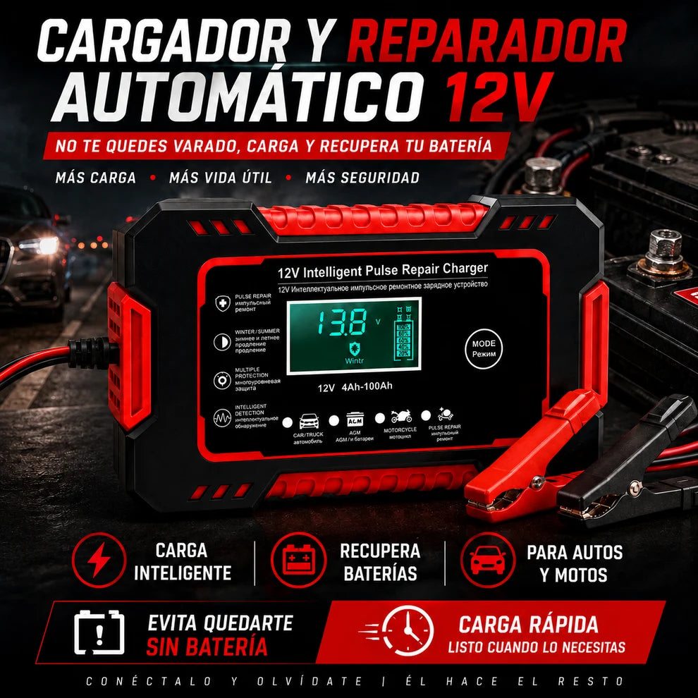 Cargador de bateria de carro de 12V