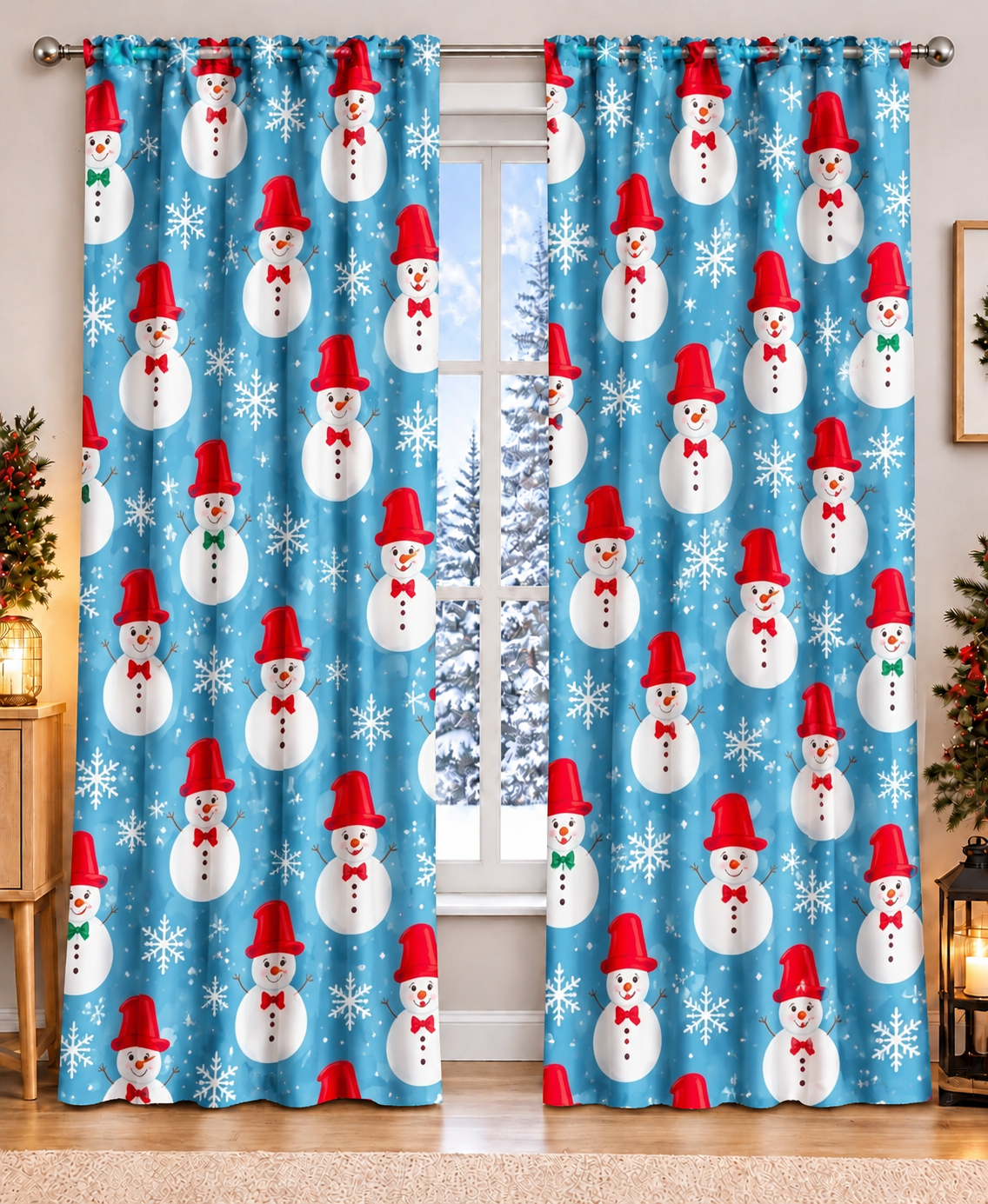 cortina navideñas