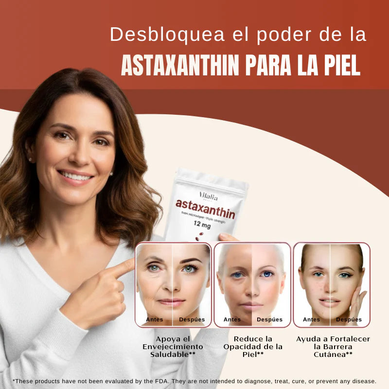 Astaxanthin – Antioxidante Natural: Piel Radiante y Vista Saludable