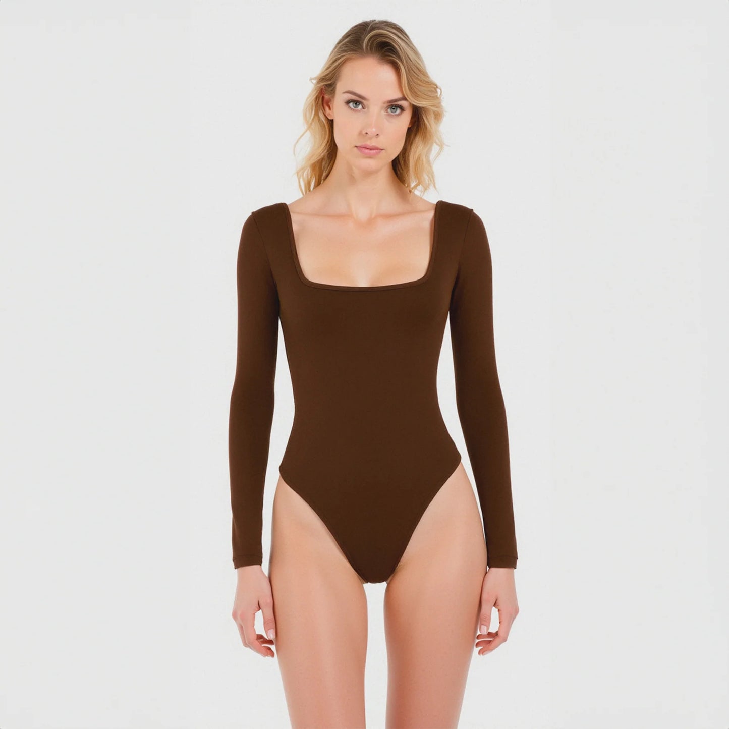 Body Cuello Cuadrado Manga Larga