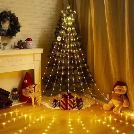 Christmas Light Curtain (Cortina 3mts con estrella )