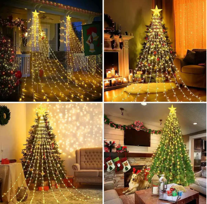 Christmas Light Curtain (Cortina 3mts con estrella )