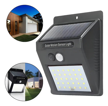 Lámpara 30 LED Panel Solar Exterior 2x1