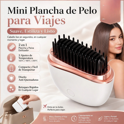 Glamora- Mini peine Alisador para Cabello