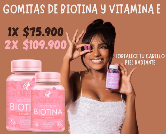 Gomitas Biotina y Vitamina C.