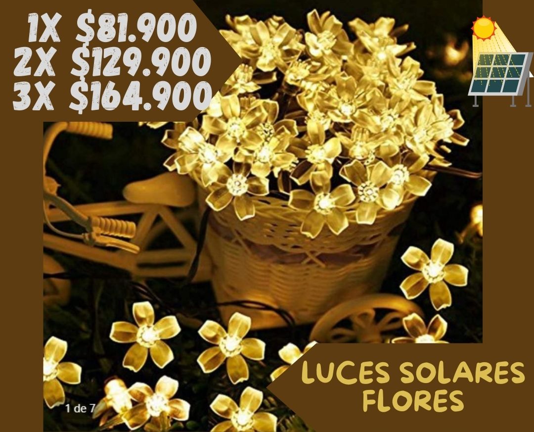 Garden Glow Garland (Luces Flores 5mtrs )