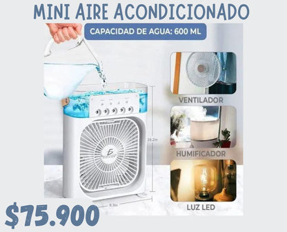 Mini Aire Acondicionado Iluminado