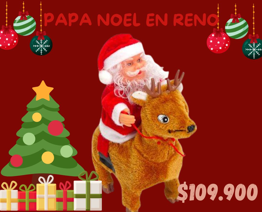 Papa Noel Con Reno