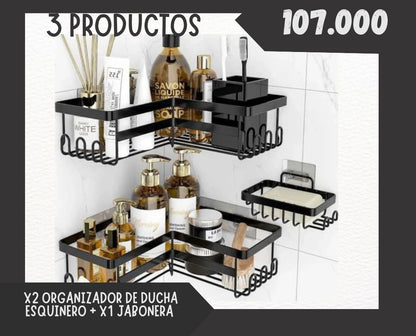 Organizador De Ducha Esquinero X3