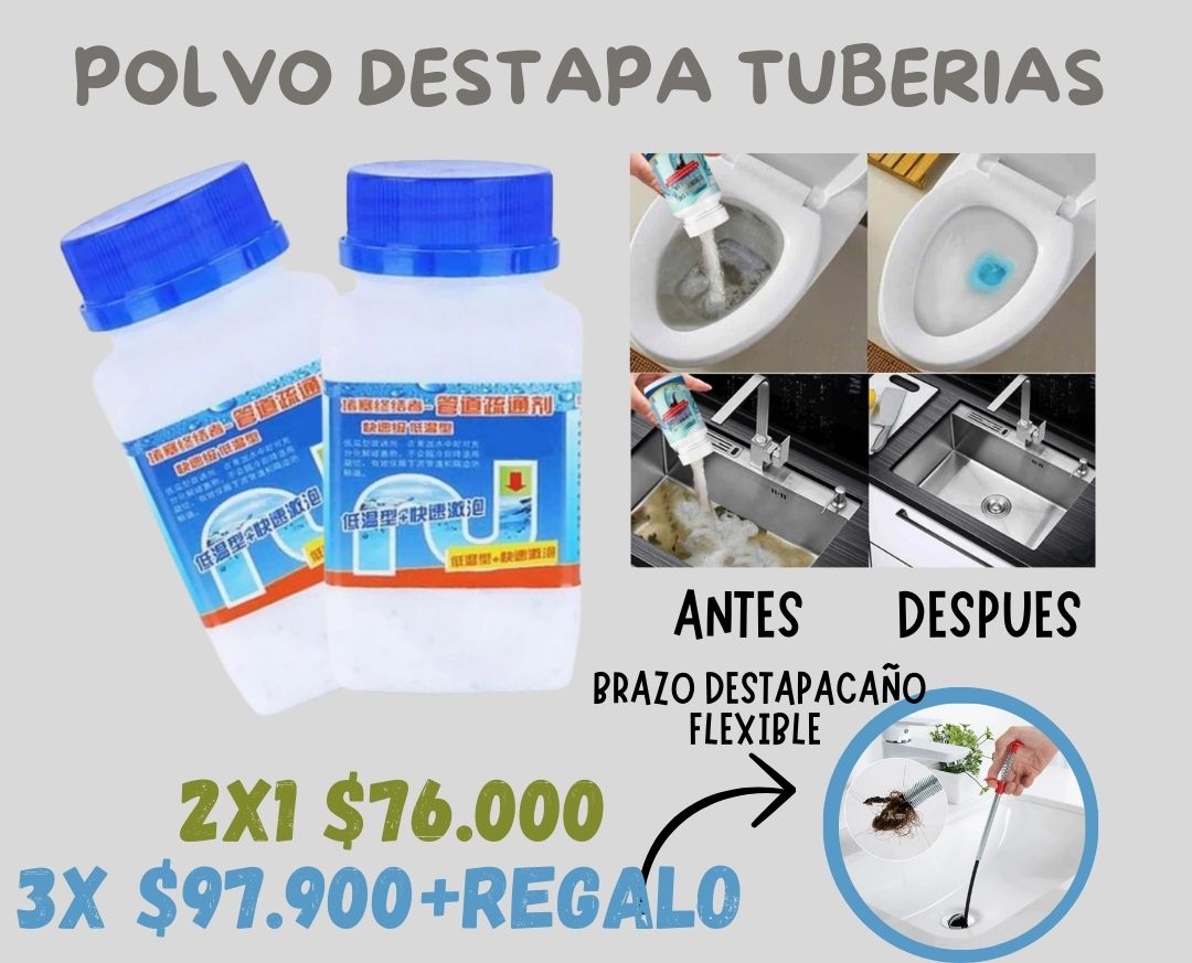 Polvo Destapa Tuberías