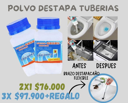 Polvo Destapa Tuberías