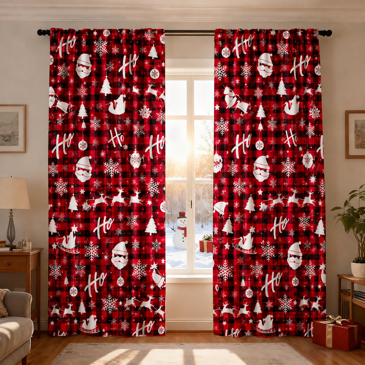 cortina navideñas