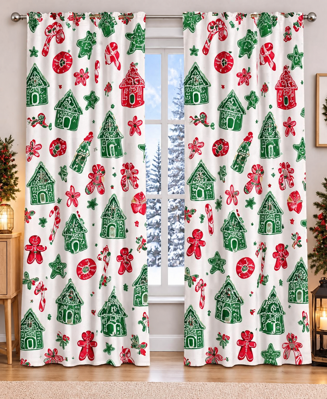cortina navideñas