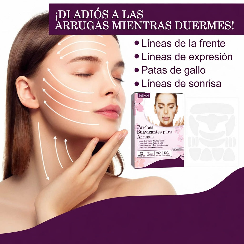 Parche facial antiarrugas