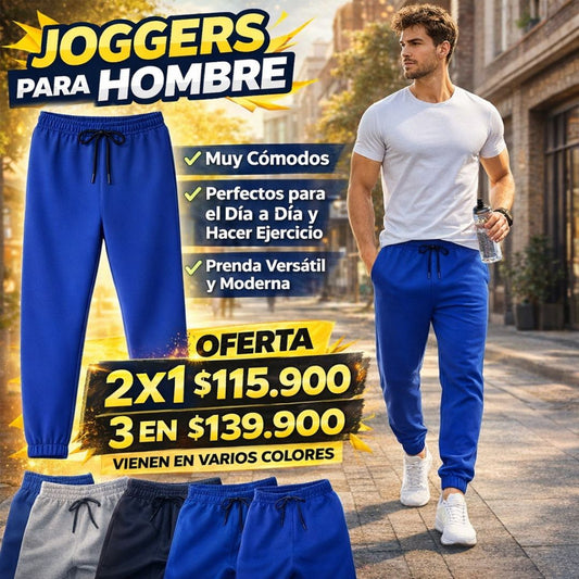 Pantalón jogger Para Hombre 2X1