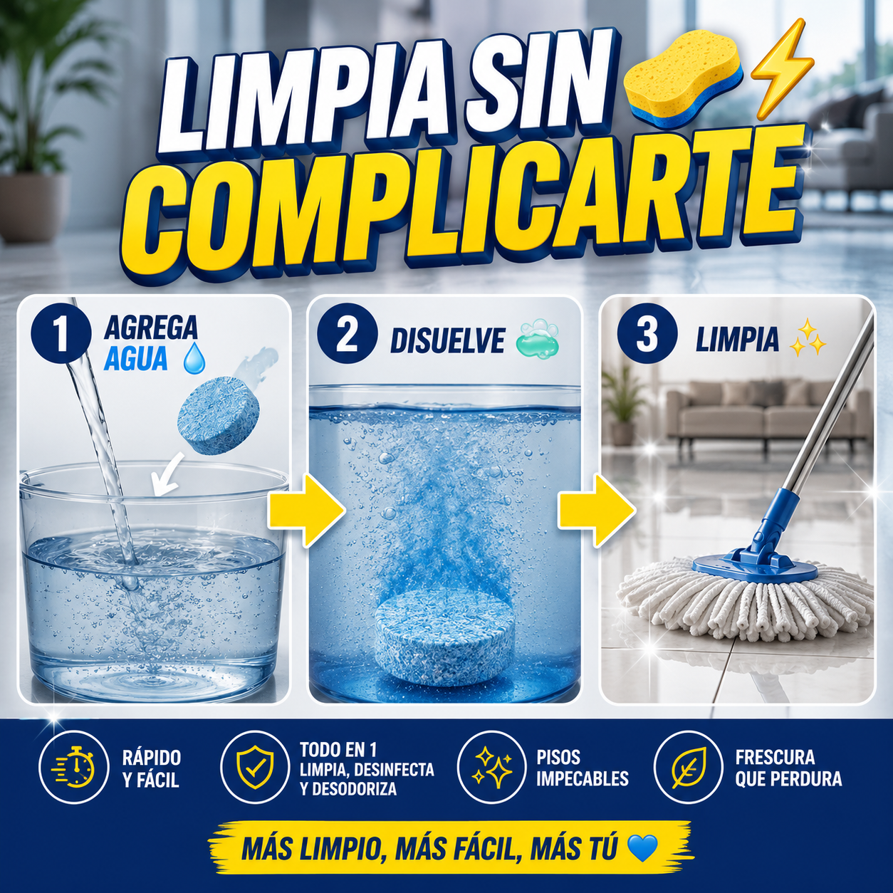 Tabletas de Limpieza 10 en 1 (2 paquetes)