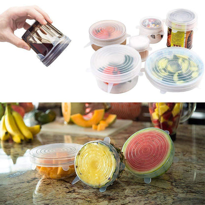 Tapas Silicona Elásticas Para Cocina (Set X12)