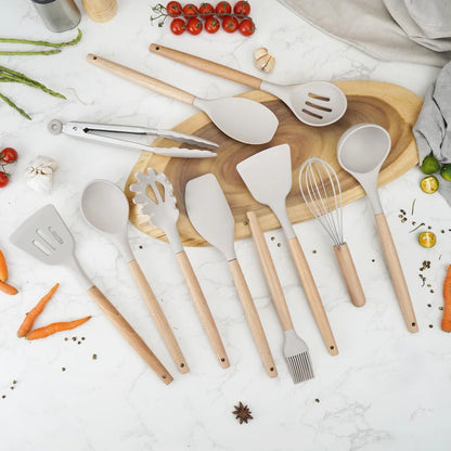 Set de Utensilios de Cocina en Silicona
