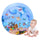 Tapete de Agua Ovalado Para bebes 2X1