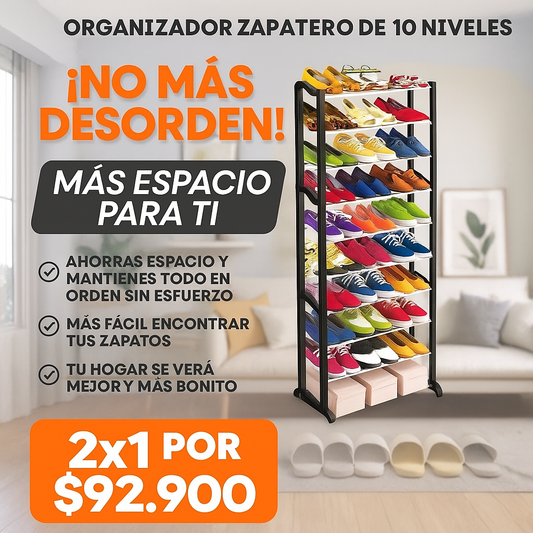 Organizador Zapatero 10 Niveles 🎁2X1🎁